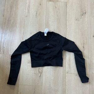 Gymshark Black Fitted Crop